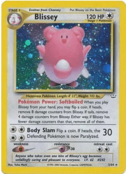 Blissey - Neo Revelation #02/64 (Moderately Played)