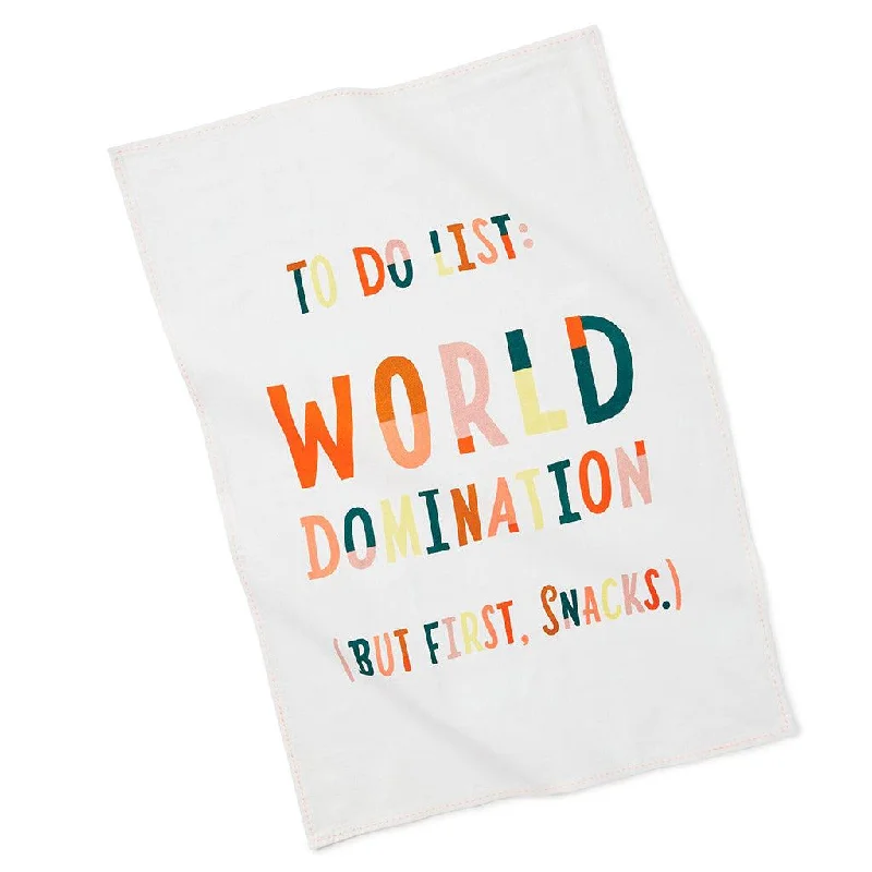 Hallmark : To Do List: World Domination Tea Towel