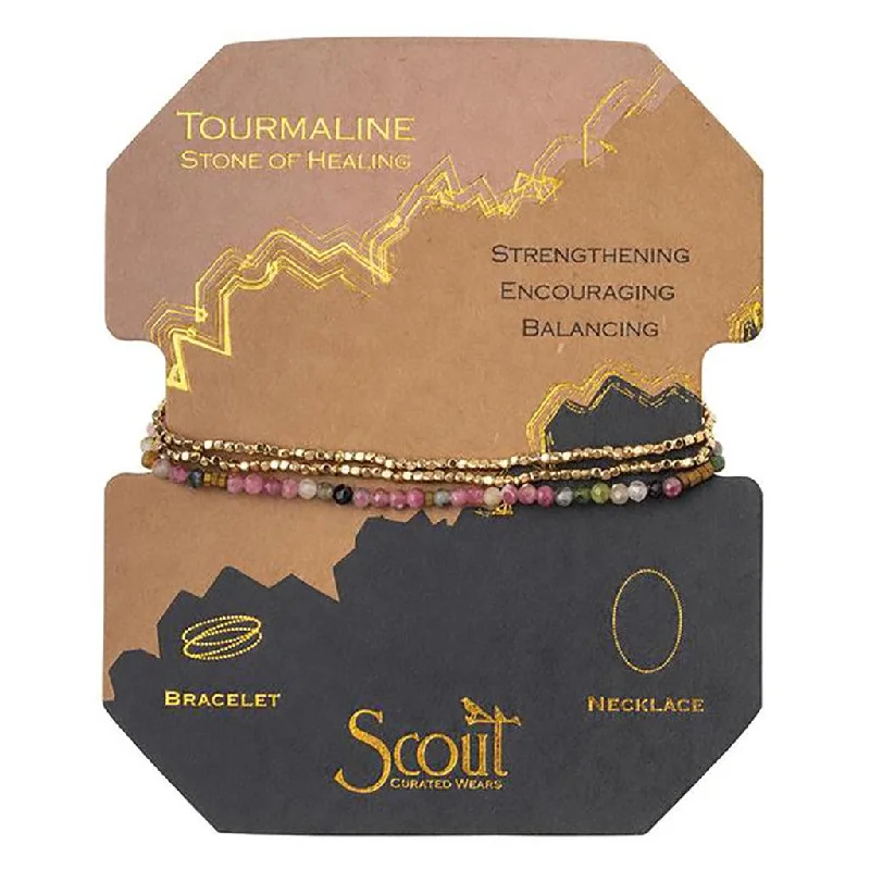 Scout Curated Wears : Delicate Stone Tourmaline/Gold - Stone of Healing