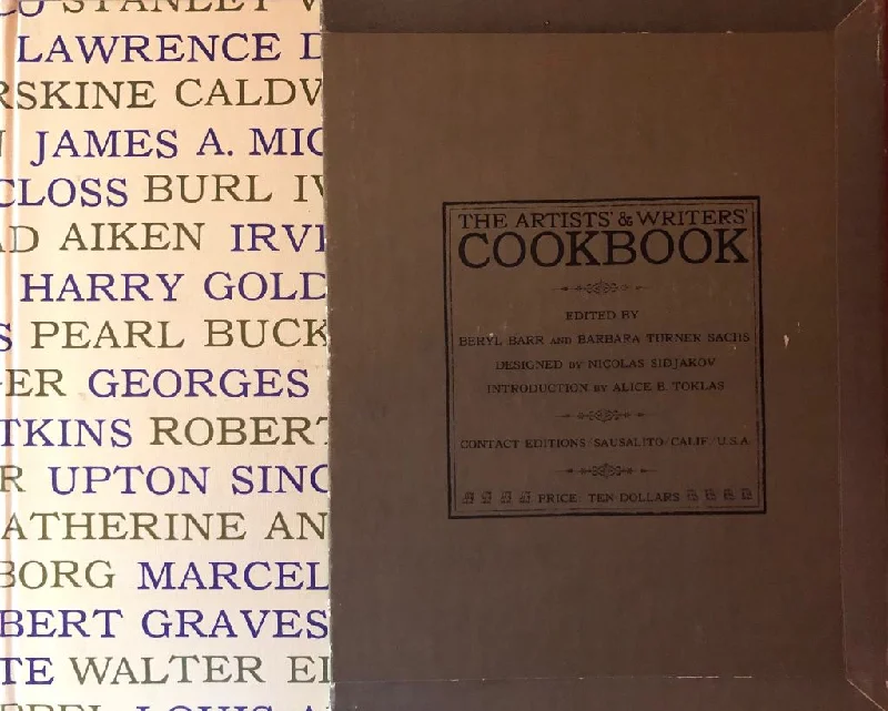 (Art) Beryl Barr & Barbara Turner Sachs, eds. The Artists' and Writers' Cookbook.