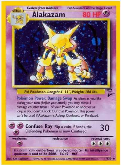 Alakazam - Base Set 2 #001/130 (Lightly Played)