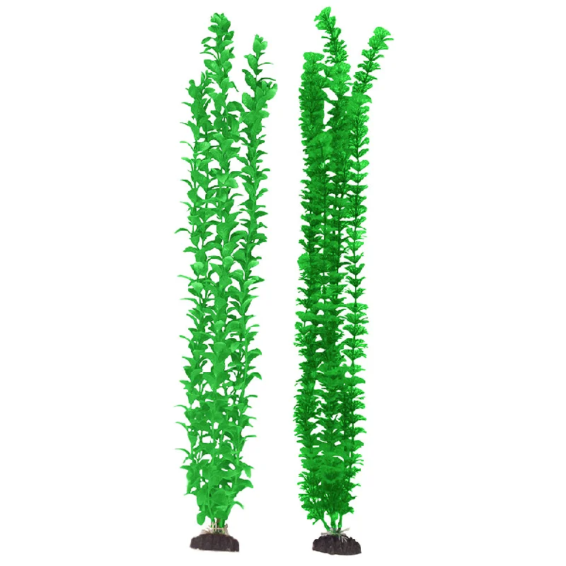 Penn Plax 28" Aqua Plants Green 2pk