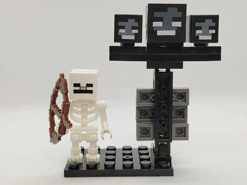 Custom Lego Compatible Minecraft Wither & Skeleton Minifig