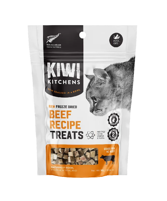 Kiwi Kitchens Raw Freeze Dried Cat Treats - Beef Recipe