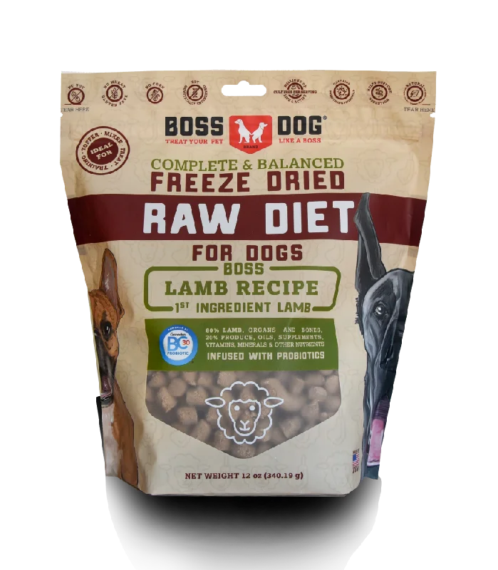 Boss Dog® Brand Freeze Dried Raw Diet Lamb Recipe for Dog