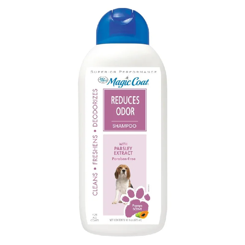 4 PAWS Magic Coat Papaya Scented Odor Reducing Dog Shampoo