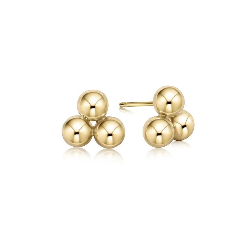 enewton design  : Classic cluster stud - 6mm gold