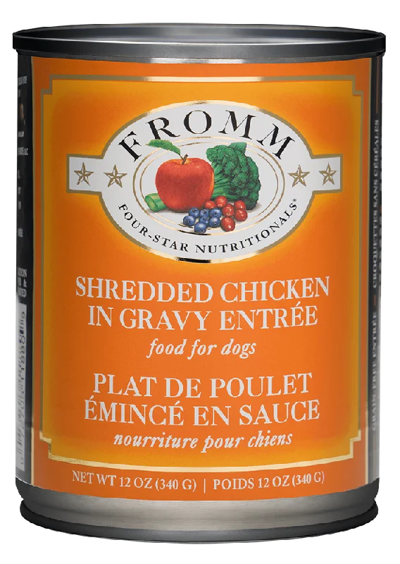 Fromm Shredded Chicken in Gravy Entree Canned dog food 12oz