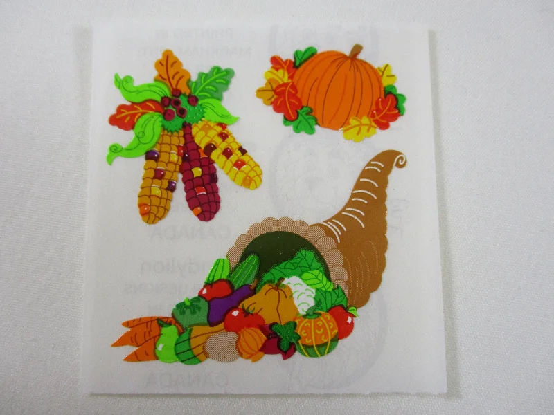 Sandylion Harvest Autumn Pumpkin Fall Corn Sticker Sheet / Module - Vintage & Collectible