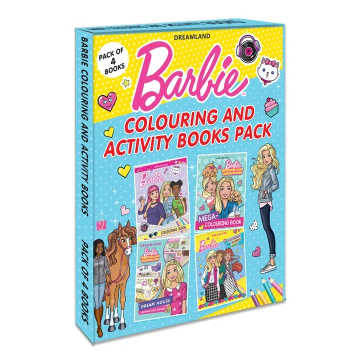 Barbie Colouring and Activity Books (Pack of 4)