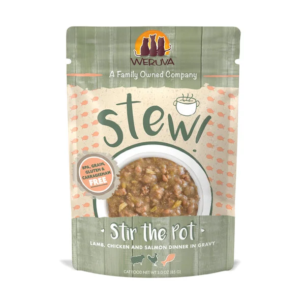 Weruva Cat Stew! Stir the Pot Chicken & Salmon Dinner in Gravy Cat Food