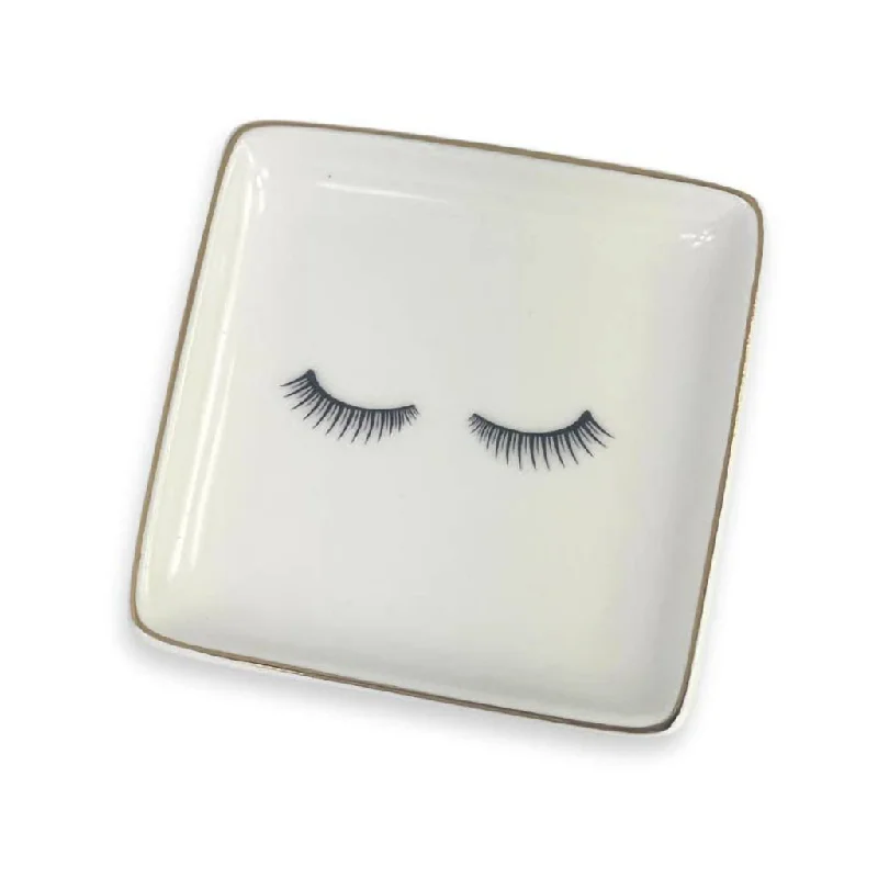 H & H Gifts : Trinket Dish -Eyelashes