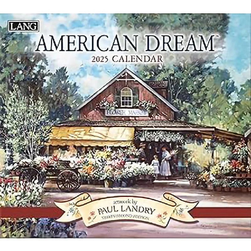 Lang : WAmerican Dream by Paul Landry 2025 Wall Calendar