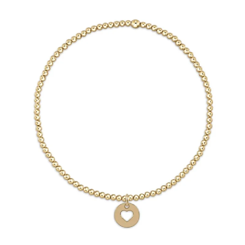 enewton design :  Classic gold 2mm bead bracelet - love small gold disc