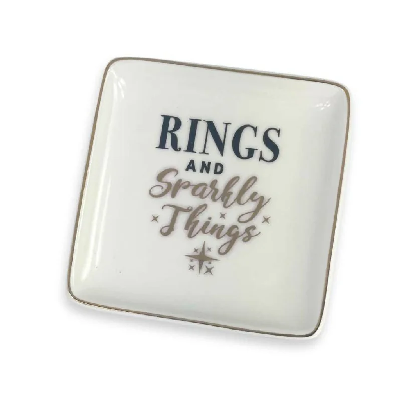 H & H Gifts : Trinket Dish -Rings