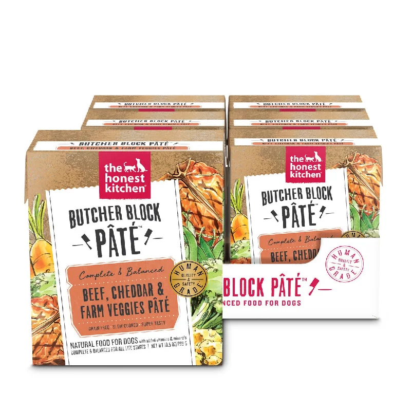 The Honest Kitchen Beef, Cheddar & Farm Veggies Butcher Block Pate Wet Dog Food