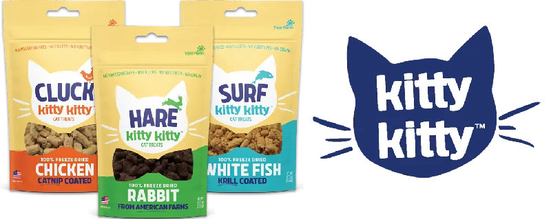 Treat Planet Kitty Kitty Surf 100% Freeze Dried White Fish Cat Treat with Krill Coating