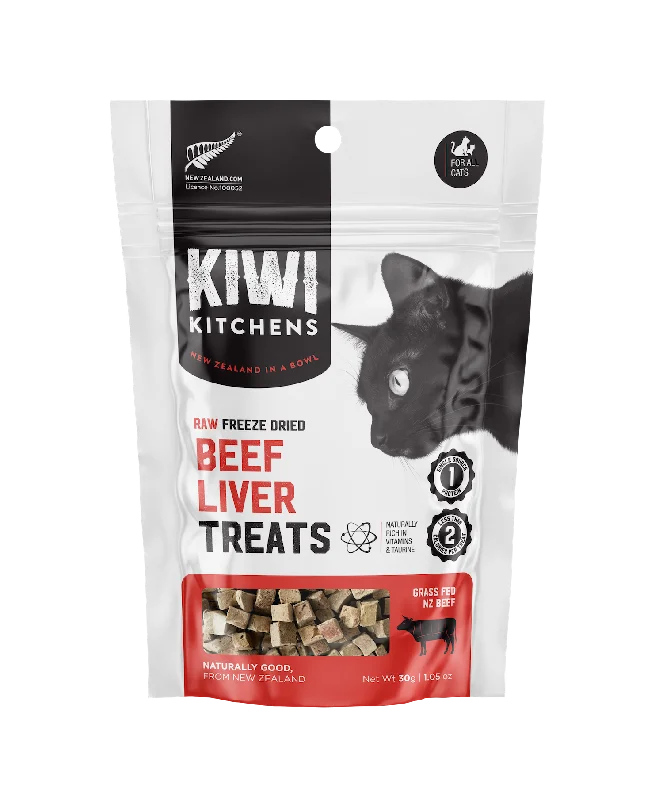 Kiwi Kitchens Raw Freeze Dried Cat Treats - Beef Liver