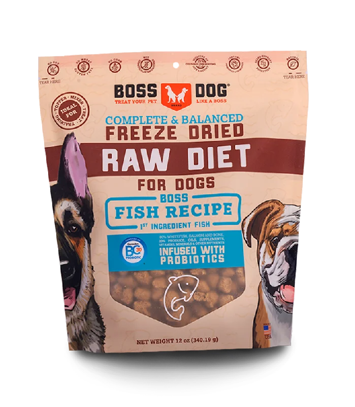 Boss Dog® Brand Freeze Dried Raw Diet Fish Recipe for Dog