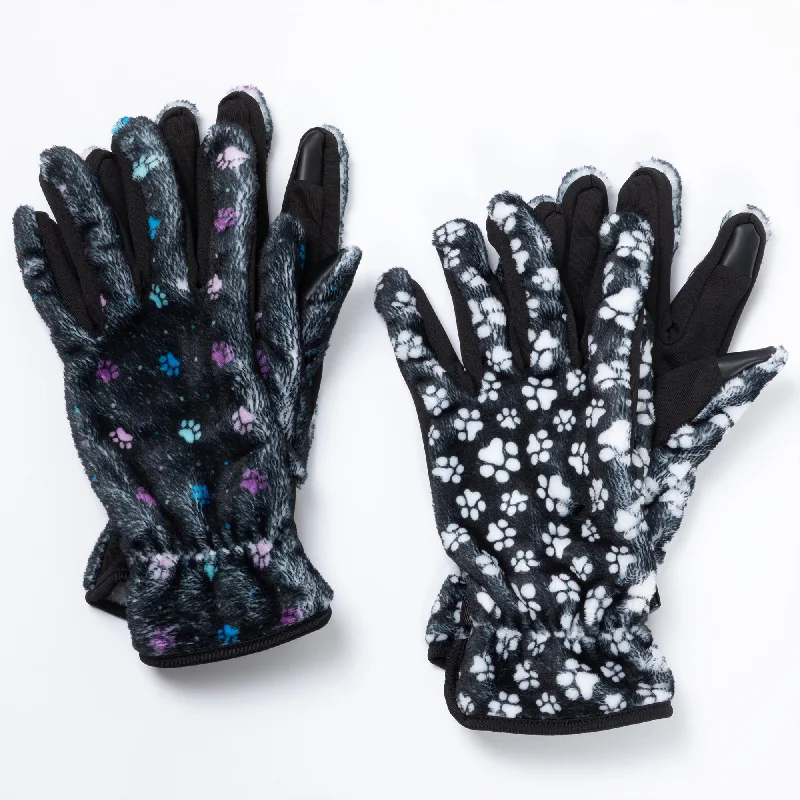 Super Cozy™ Paw Print Touch Screen Gloves