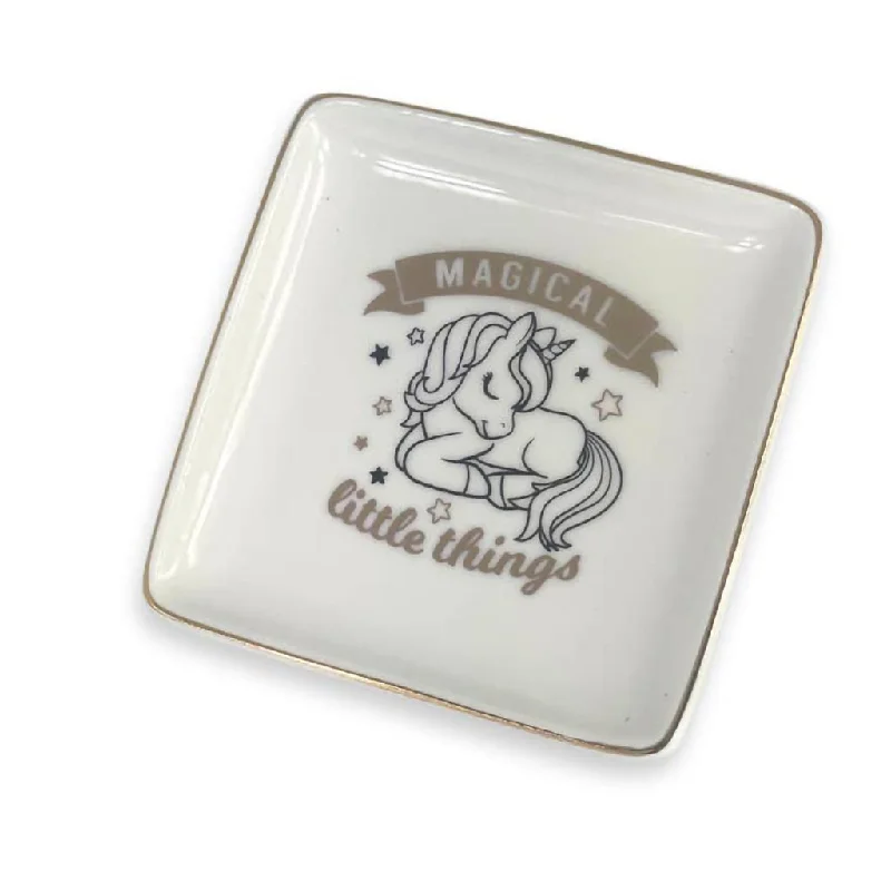 H & H Gifts : Trinket Dish - Unicorn