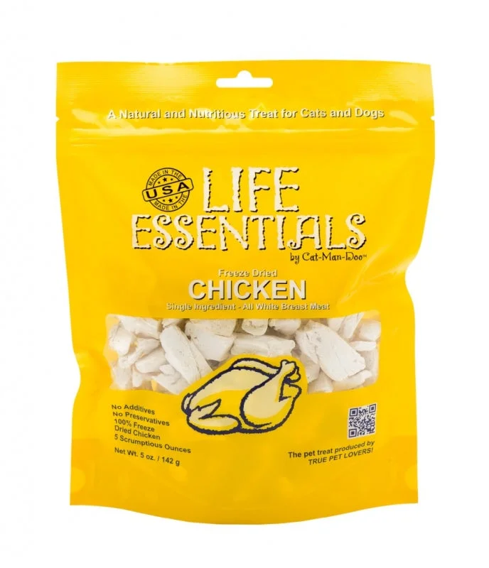 Cat-Man-Doo Life Essentials All Natural Freeze-Dried Chicken Cat Treats