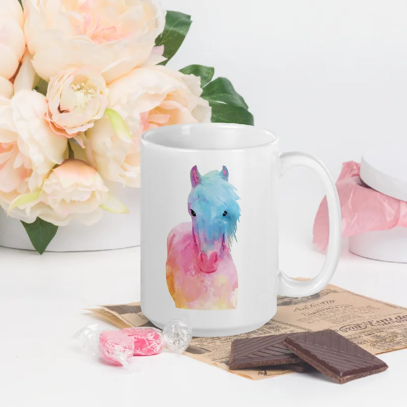 Horse in Sweet Pastels Mug