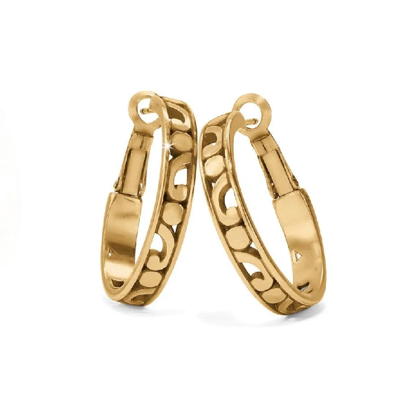 Brighton : Contempo Small Hoop Earrings in gold