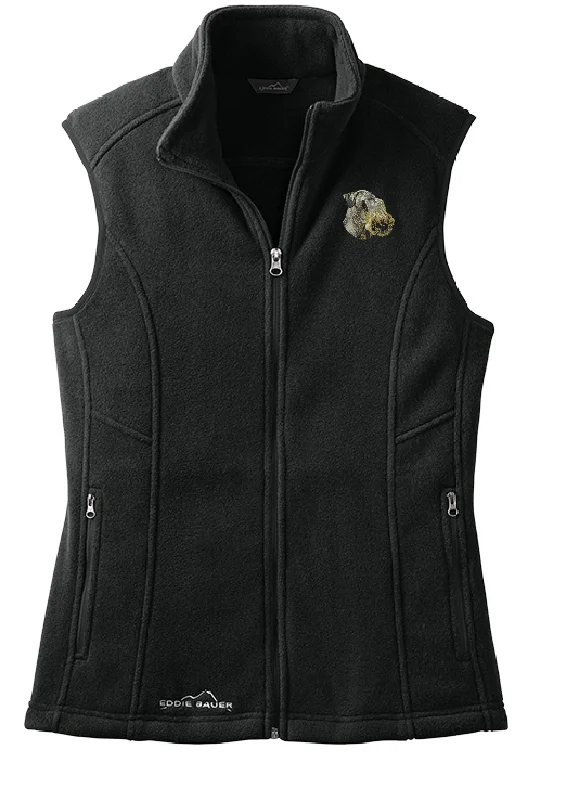 Cesky Terrier Embroidered Ladies Fleece Vest