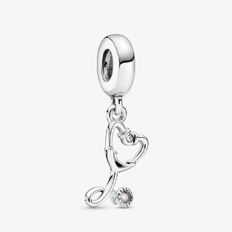 PANDORA : Stethoscope Heart Dangle Charm