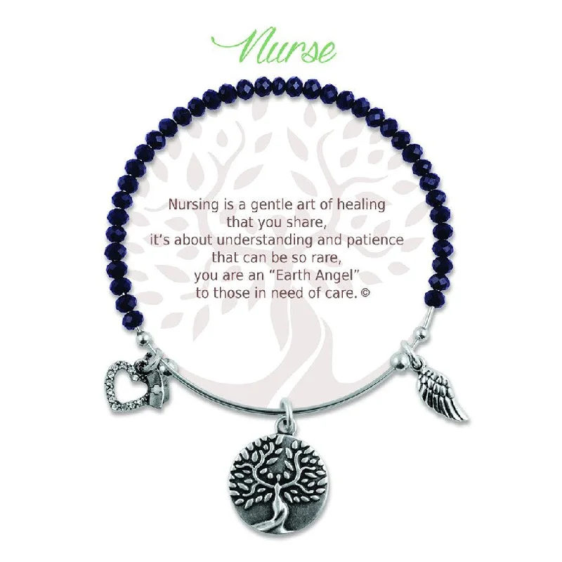 Earth Angel : Nurse Radiant Black Stone Bracelet