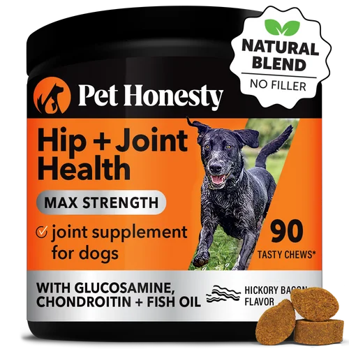 Pet Honesty Hip + Joint Health Max Strength Bacon Flavor for Dogs