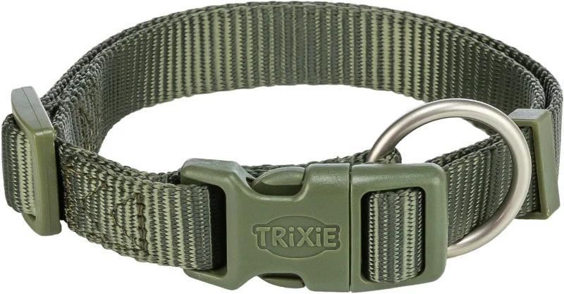 Premium collar, L–XL: 40–65 cm/25 mm, olive green