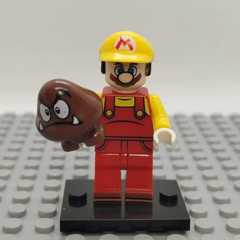 Custom Lego Compatible Maker Mario Minifig