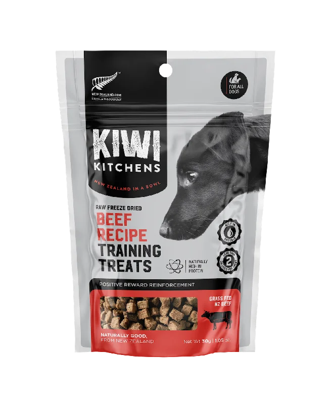 Kiwi Kitchens Raw Freeze Dried Dog Training Treats - Beef Recipe