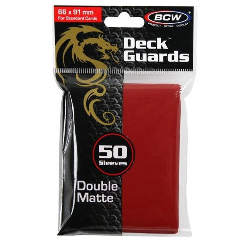 Deck Guard Sleeves: Matte Red (50)