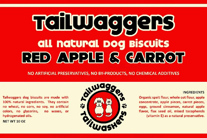 Tailwaggers Dog Treat Biscuit Apple & Carrot