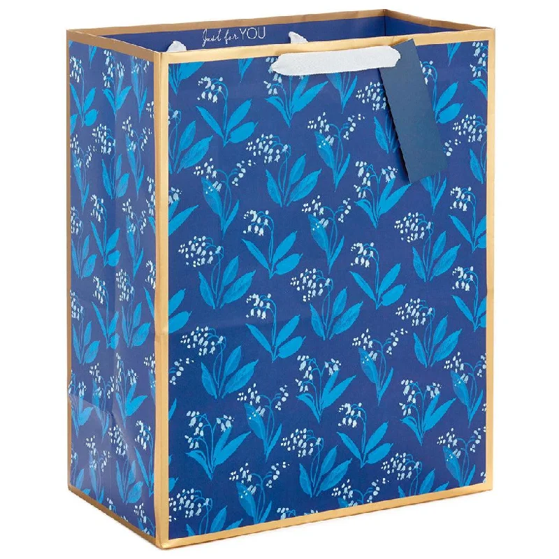 Hallmark : 13" Blue Floral Large Gift Bag