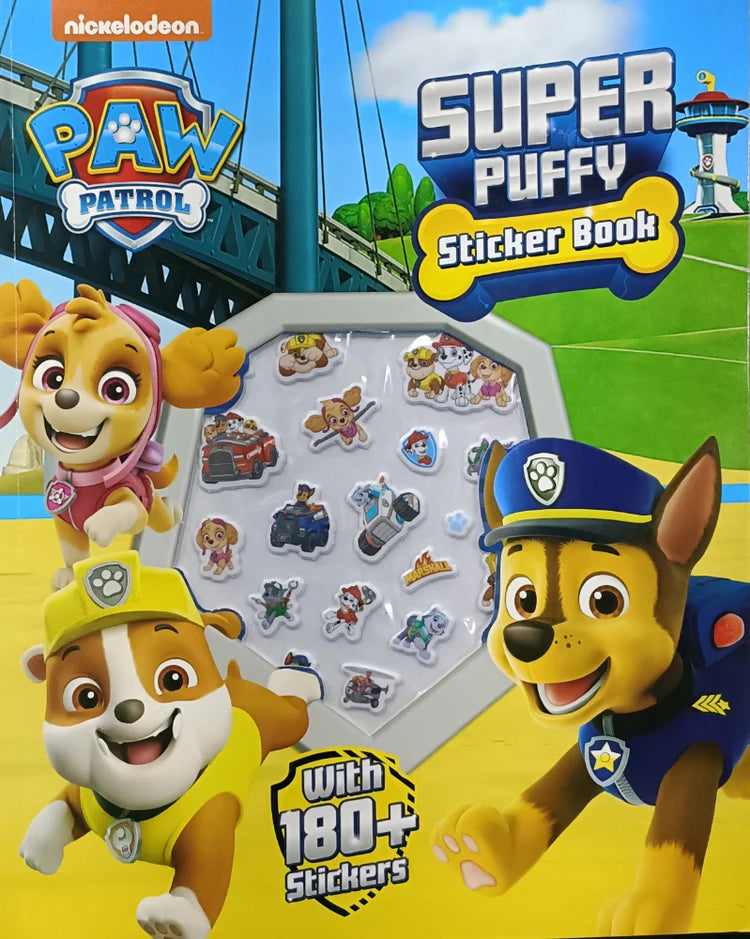 Super Puffy Paw Petrol Theme Sticker Activity Book