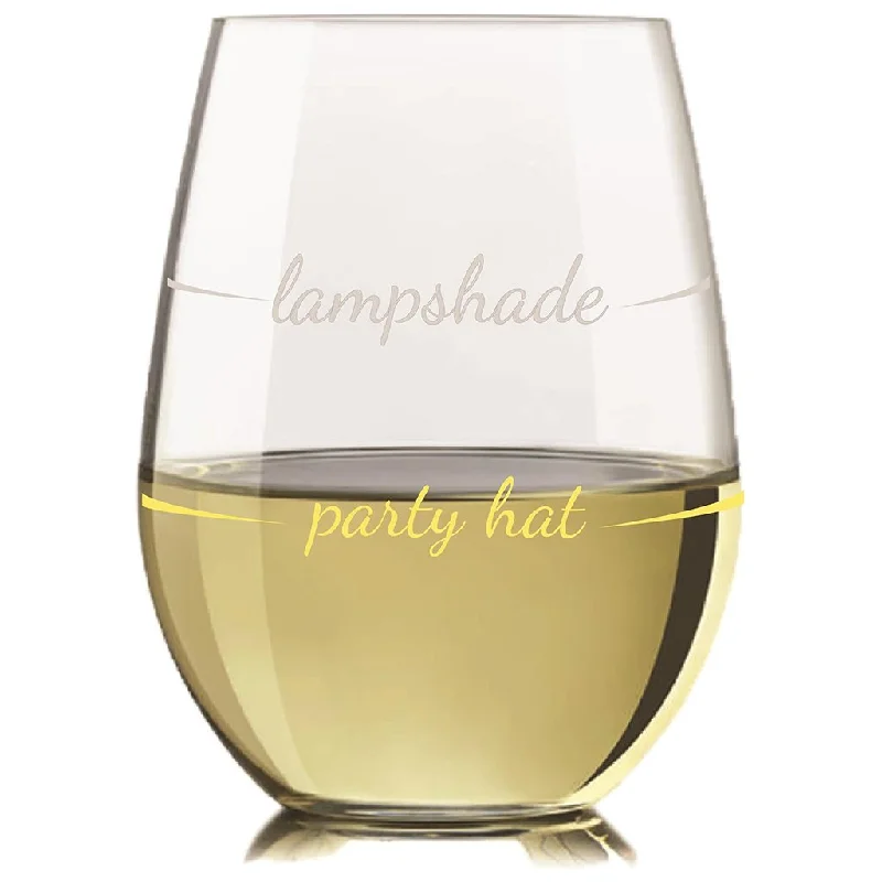 Pourtions : Stemless Wine Glass - "Lampshade"