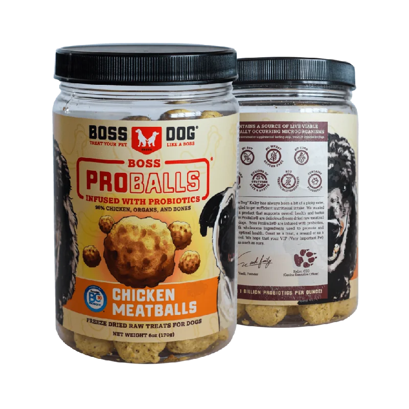 Boss Dog Proballs Meatball Meatball Freeze Dried Dog Treats