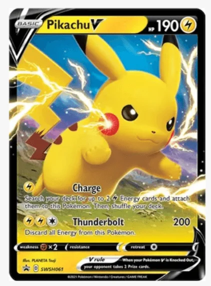 Pikachu V - SWSH061 - SWSH: Sword & Shield Promo Cards (SWSD) #SWSH061