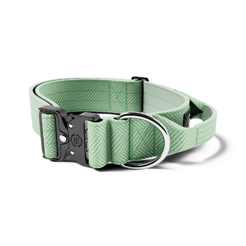 5cm Herringbone Combat® Collar | With Handle & Secure Clip - Mint Green