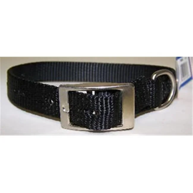 Leather Brothers No.102N BK18 Nylon Collar 3/4" X18in Black