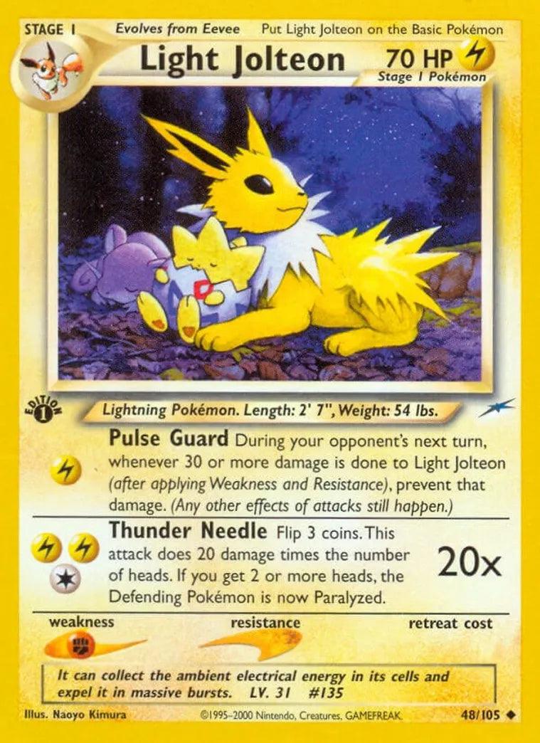 1st Edition Light Jolteon - Neo Destiny N4# 048/105 (Near Mint)