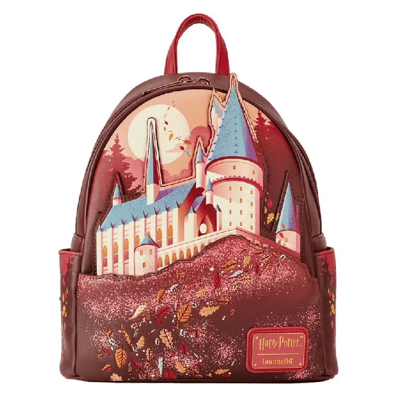 Loungefly : Harry Potter Hogwarts Fall Leaves Mini Backpack