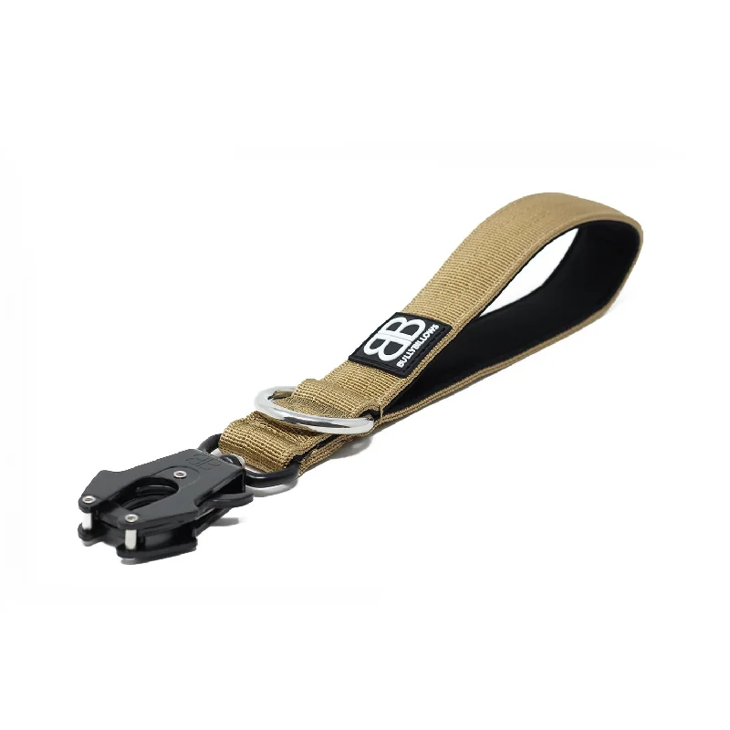 Combat Traffic Leash | Short Handle for Control - Military Tan