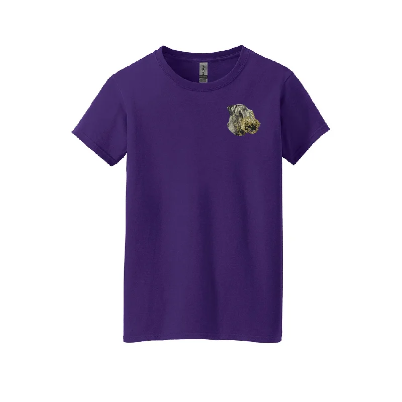 Cesky Terrier Embroidered Ladies T-Shirt