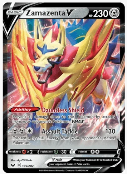 Zamazenta V - SWSH01: Sword & Shield Base Set #139/202