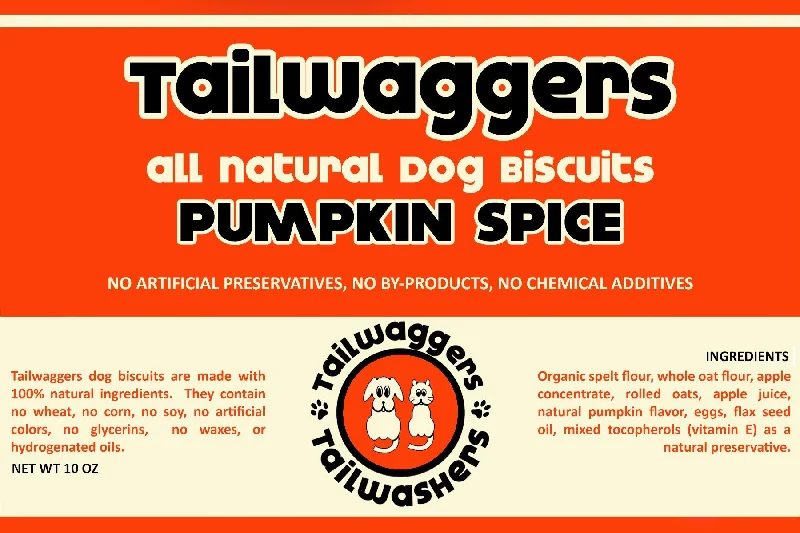 Tailwaggers Dog Treat Biscuit Pumpkin Spice